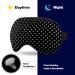 Polka Dots Black and White Sleep Mask - Adjustable Eye Cover for Sleeping - Blocks Light - Perfect for Men and Women - Ideal for Night Travel and Naps - Buy Online on GoSupps.com