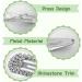 4PCS Silver Rhinestone Snap Hair Clips for Women - Shining Metal Hair Clips - Buy Online on GoSupps.com