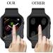 2 Pack Apple Watch 44mm Screen Protector + Black Bumper Case | Full Coverage Tempered Glass | Bubble-Free Installation | Compatible with Series 6/SE/5/4 by YMHML - Buy Online on GoSupps.com