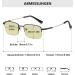 Lanomi Semi-Frame Multifocal Computer Reading Glasses - Blue Light Filter UV Protection Yellow Tinted - Stylish Glasses for Men & Women - Buy Online on GoSupps.com