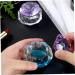 Nail Art Dappen Dish Crystal Glass Liquid Powder Cup Clear Diamond Manicure Bowl with Lid nail liquid crystal dish - Buy Online on GoSupps.com
