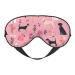 Sleep Mask Eye for Women Men Reusable Soft Blackout Eye Masks Covers for Night Better Sleep Travel Camping Road Trip Essentials Gifts for Him Her - French Bulldog and Flowers