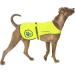 Reflective dog coat for security - ideal dog vest for high visibility when walking jogging or training - sizes for small medium -sized and large breeds 7.3 - 59 kg (large) neon yellow large