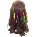 Feather Headband Hippie Indian Boho Hair Hoops Tassel Bohemian Headdress Headwear Headpiece Women Girls Kids Crown Hairband Hair Bands Party Decoration Cosplay Costume Handmade Hair Accessories Color Color Tone