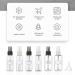 BEIIEB 8 Pieces Clear Spray Bottle with 4 Pieces Funnels 16 Stickers 50ml Atomizer Pump Bottle Perfume Atomizer Refillable Portable Travel Bottle for Travel Business Trip Camping - Buy Online on GoSupps.com