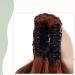 Curly Wavy Claw On Ponytail Extension 18 Inch Light Auburn - Clip In Synthetic Hairpiece 45cm Matte Material - Buy Online on GoSupps.com