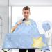 Waterproof Barber Cape - Star on Blue | Cheetah Haircut Bib for Men & Women | Unisex Hair Cutting Cape | Shop Internationally - Buy Online on GoSupps.com