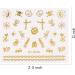 Elisel Nail Art Stickers - 30 Sheets Self-Adhesive Decals with Blossom Flower Design for DIY Nails - Gold Manicure Decoration - Buy Online on GoSupps.com