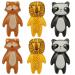 Akogd cabinet buttons children 6 pieces ceramic furniture buttons drawer handles Furniture handle decorative cartoon animal knobs furniture button children's room for cupboards drawers