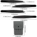 4Pcs Stainless Steel Tweezers Set for Ingrown Facial Hair Removal - Men & Women (Black) - Buy Online on GoSupps.com