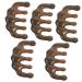 MAGICLULU 5pcs Sandalwood Comb Tool Massage Large Teeth 9.00X5.00X1.50CMx5pcs As Pictured X 5pcs