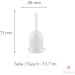 Buy Claripharm Duopack Menstrual Cups - 2 Transparent Claricups Size 0 - Eco-Friendly & Comfortable! - Buy Online on GoSupps.com