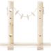 Navaris Wooden Rabbit Feeder Station - Pinewood Feeding Holder for Small Animals - Food Rack with Hanging Clips for Rabbits and Pets - Buy Online on GoSupps.com