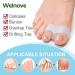 Welnove Pack of 6 Bunion Corrector Toe Separators with 2 Loops Big Toe Space Suitable for Bunion and Overlap Toe (White) White*6 Pcs - Buy Online on GoSupps.com