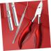 Healeved 1pc Nail Clippers Nail Trimmer Nail Implements Nails Tools Bejeweled Kit Toenail Podiatrist Nail Jewelry Kit Toenail Clipper Red Stainless Steel Manicure Nail File 13.8x6.8cm - Buy Online on GoSupps.com