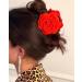 Red Rose Flower Hair Clip Artificial Red Rose Flower Hairpin for Bridal Bridesmaid Girls Dancer Hair Brooch and Pins for Women Rose Red Hair Accessories for Christmas Wedding - Buy Online on GoSupps.com