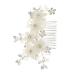 Angoily Side Comb Bridal Hair Comb Wedding Hair Pieces Combs Tiara Hair Comb for Accessories Hair Gems for Women Bride Hair Comb Bride Hair Jewelry The Flowers Hair Accessories