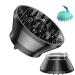 Universal Hair Diffuser,Hair Dryer Diffuser for Curly Wave and Natural Hair, Diffuser Attachment for Hair Dryer,Diffuser Hair Dryer Attachment,Blow Dryer Diffuser Adjustable from 1.4 Inch to 3.1 Inch black