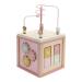 Little Dutch 7114 FSC wooden activity cube motor skills loop - Wild Flowers pink
