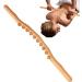 Premium Gua Sha Wooden Stick - Multifunctional Massage Tool with 10 Pearls | Natural Wood Rolling Massage Device for Relaxation - Buy Online on GoSupps.com