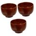 FOMIYES 3pcs Shaving Cleaning Bowl Salad Bowl Wooden Brush Child Wooden