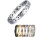 Biancat Prostapower Magnetic Copper Band Adjustable Length Simple and Fashionable Quantum Magnetic Bracelet (silver)
