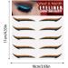 Glitter Eyeliner Stickers for Eyes | Sparkle Instant -Adhesive Eyeliner Stencil 5 Pairs | Makeup Eyeliner Stickers Sticker Eyeliner for Eye Makeup Tool Eyeliner Tool Dalynn Orange (Five Pairs) - Buy Online on GoSupps.com
