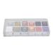 12 Colors Nail Art Watercolor Paint Solid Pearlescent Glitter Pigment Gradation Smudged Watercolor Paint for Nail Pattern