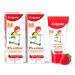 Colgate Kids Anticavity Toothpaste with 0% Artificial Substances SLS Free for Cavity Protection (3-5 Years 160g/80g x 2 Natural Strawberry Flavour)