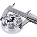 Bat Pattern Round Pill Box - 3 Compartment Mini Decorative Travel Organizer for Pills & Vitamins - Buy Online on GoSupps.com