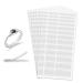 6 Sheets Invisible Ring Size Adjuster Silicone Ring Guard Ring Sizer Ring Size Reducer Loose Rings Tightener, 8 Different Sizes (Transparent)