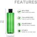 Sdootbeauty Applicator Bottles - 250ml Squeeze Bottles with Flip Cap for Hair Care | Pack of 2 Green Oil Bottles - Perfect for International Shipping - Buy Online on GoSupps.com