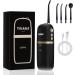 Water Dental Flosser for Teeth, Tricklet Cordless Oral Irrigator with 4 Modes and 3 Gears, IPX7 Waterproof, Portable USB Rechargeable Water Dental Picks for Home and Travel(Black)