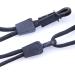 Hole Cord Lock Stopper spring buckle Cord Locks 50pcs/pack Zip Clip Buckle Zipper Pulls Cord Rope Ends Lock Black For Paracord/Backpack/Clothing Black - Buy Online on GoSupps.com