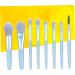 Baluue 8pcs Makeup Brush for Woman Mini Makeup Brushes Eyeshadow Makeup Brushes Facial Kit Wooden Blue 14x1x1cm Blue - Buy Online on GoSupps.com