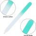 EAONE 3 Pack Crystal Glass Nail File Set - Professional Double-Sided Etched Filing Surface for Natural Nails with Case - Gradient Mix Color - Manicure Nail Care Tool - Buy Online on GoSupps.com
