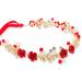 Spldsun Women's White Flower Headband Crystal Headband Silver Leaf Pearl Hair Accessory for Women Girls - Buy Online on GoSupps.com
