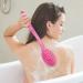 YEEPSYS Bath Brush with Long Handle for Exfoliating Back, Body, and Feet - Red Plastic Scrubber (1PC) - Buy Online on GoSupps.com
