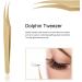 Professional Precision Lash Extension Tweezers - Curved Pearl Golden - Ideal for Beauty Salons - International Shipping Available - Buy Online on GoSupps.com