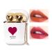 ICE LOVE Matte Lipstick Long Wear Waterproof Moisturizing Velvet Lipstick Non-Stick Cup Lip Make Up Lip Gloss Set for Women 2pcs/Set (White)