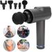 Deep Tissue Percussion Massage Gun - Handheld Muscle Massager with 6 Heads for Pain Relief - Buy Online on GoSupps.com