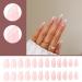 French Tip White Press On Nails - 24pcs Medium Almond Glue-On Nails for Women - Buy Online on GoSupps.com
