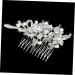 Angoily Flower Hair Comb Bridal Hair Side Comb Rhinestone Headpiece Flower Hair Accessories Hair Accessories for Women Hair Combs for Women Tiara Miss The Flowers Hairpin - Buy Online on GoSupps.com