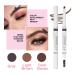 Waterproof Eyebrow Pencil & Brush Set (2 Pack) - Long Lasting, Natural Dark Brown Eyebrow Makeup - Buy Online on GoSupps.com