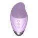 Zibeem Face Brush Cleanser - Soft Silicone Face Scrubber Rechargeable Waterproof Vibrating Simple Skin Care Tools for Deep Cleansing Exfoliation & Enhances Absorption Purple (English)