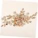 Angoily Flower Comb Wedding Rhinestones Crystal Wedding Hair Rhinestones Hair Comb Bridal Pearl Hairpin Bridesmaid Crystal Hair Comb Bride Hair Clip Zinc Alloy Hair up Dress Miss - Buy Online on GoSupps.com