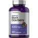 Horbaach Black Elderberry | 3000mg Capsules | 300 Count | Non-GMO, Gluten Free | Sambucus Supplement