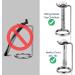 Linkidea 2-Pack Stainless Steel Razor & Brush Holder Stand - Deluxe Non-Slip Base - Buy Online on GoSupps.com