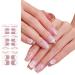 AJTUTUS Semi Cured Gels s Stickers Light Required s Polish Strips Gels Strips s Decortions for Party Wedding