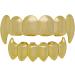Gold Grills for Your Teeth 18K Gold Plated Hip Hop Custom Fit Polished Teeth for Men and Women Rapper Costume Teeth Accessories Zupin - Buy Online on GoSupps.com